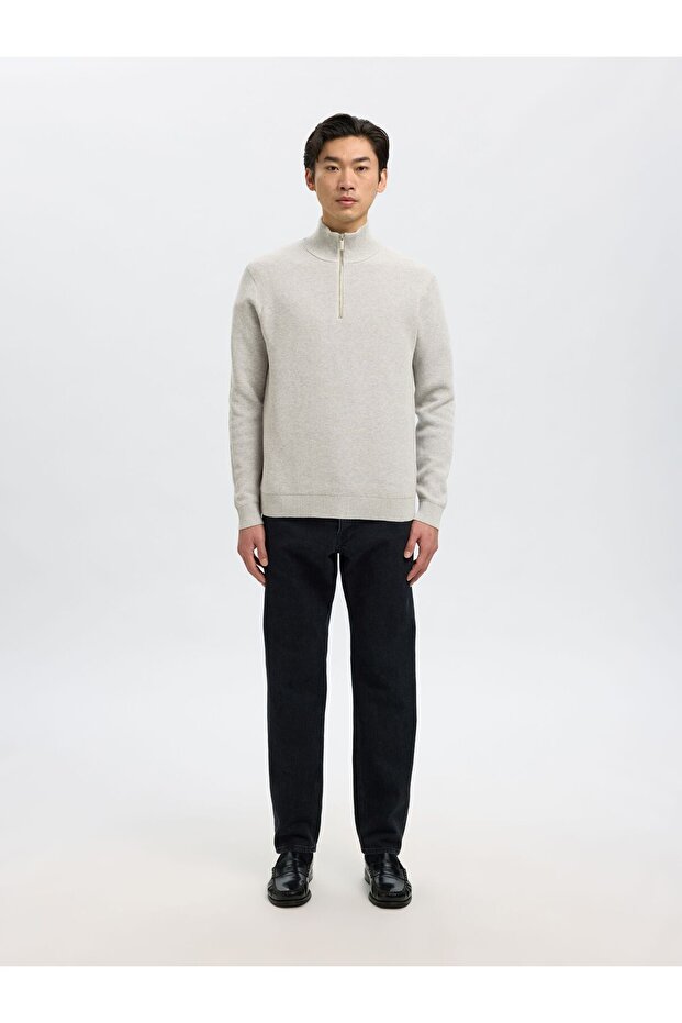 Pullover mit halbem Reißverschluss - 4