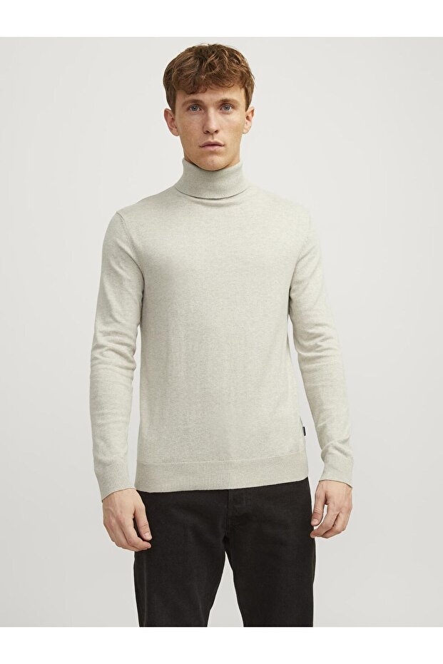 Rollkragenpullover Einfarbig Rollkragenpullover - 1