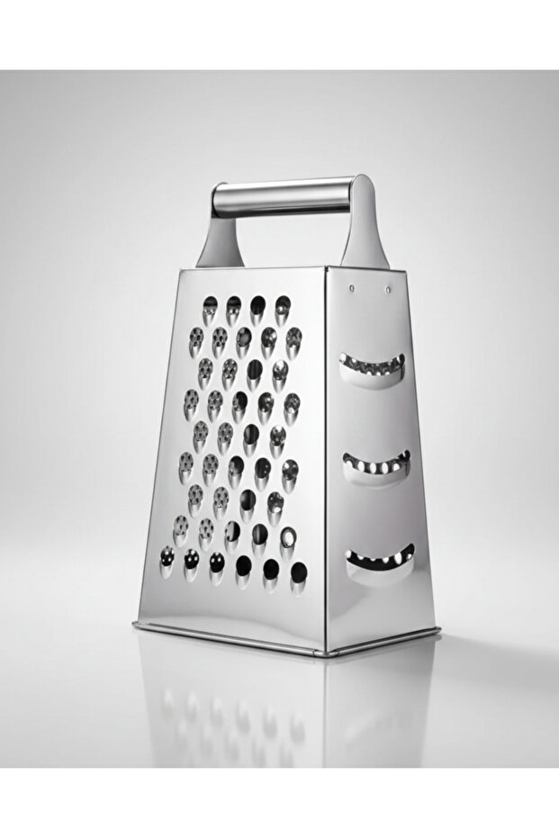 4 Sides Large Size Stainless Steel Grater Metal Handle Grater