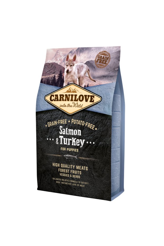 Salmon, Turkey, Fruits, Vegetables & Herbs for Puppies, 1.5kg
