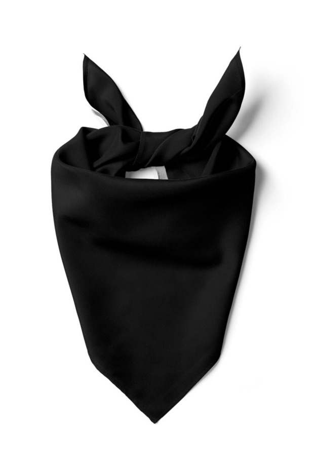 Şifon Siyah Bandana - 3
