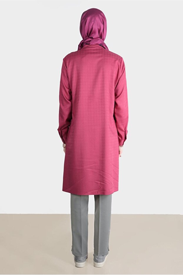 تونيك بأزرار بنقشة الدبابة 42746 - 3