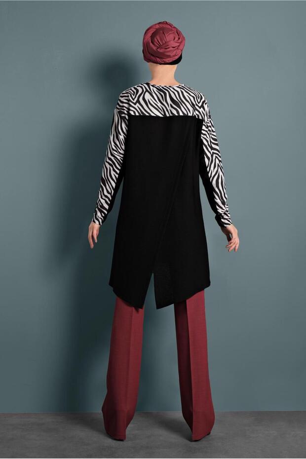 Zebra Patterned Tunic 40357 - 4