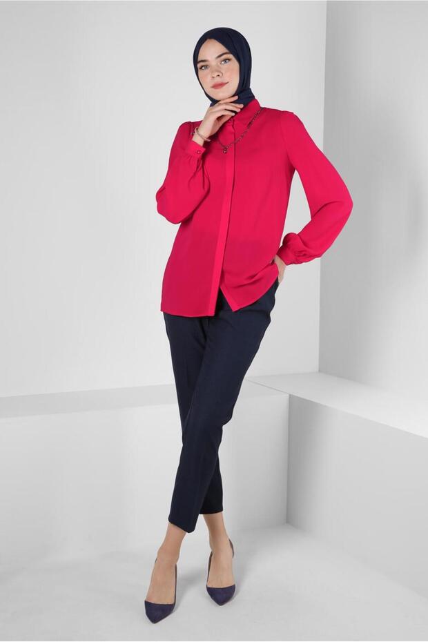 بلوزة بأزرار مخفية 42926 - 1