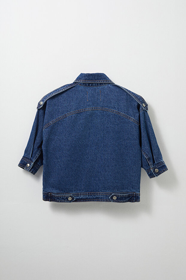 Nova İndigo Denim Ceket - 6
