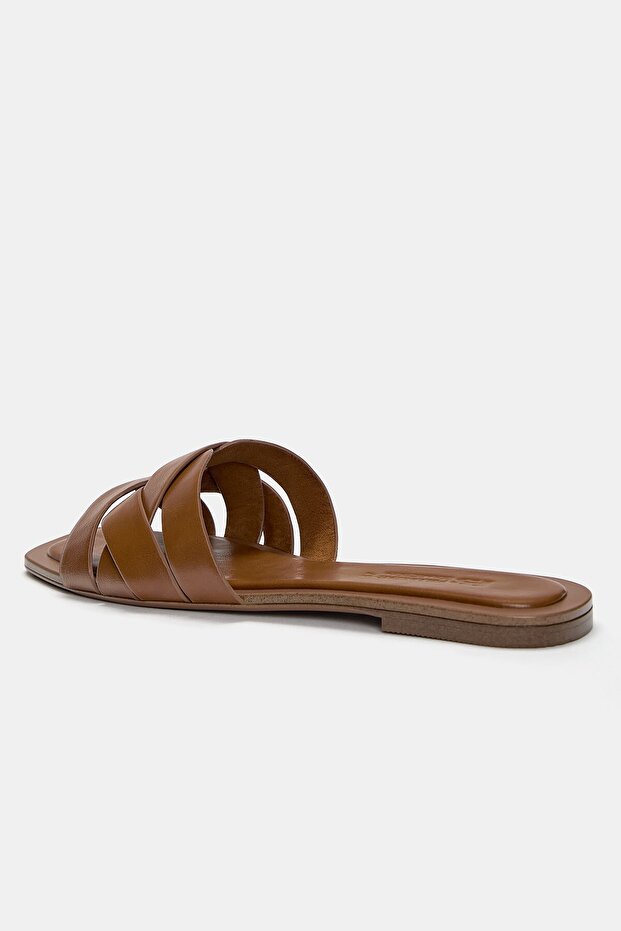 Çapraz bantlı düz terlik - 6