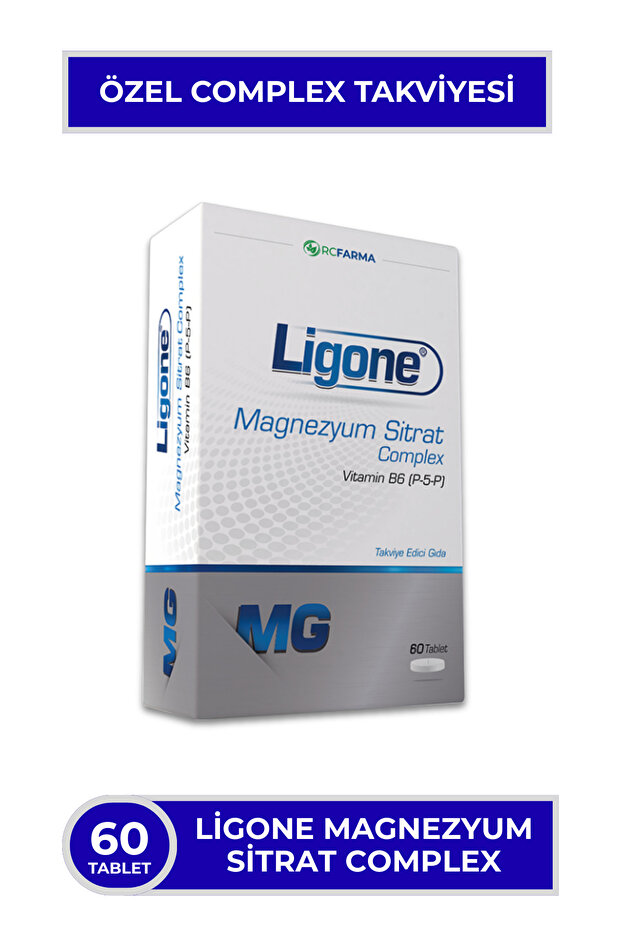 Magnezyum Sitrat Complex 60 Tablet | Magnezyum Sitrat Tablet Mineral Takviyesi - 1