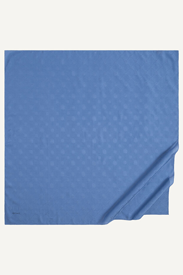 وشاح مرجاني بنمط مونوجرام من إنديجو - 2