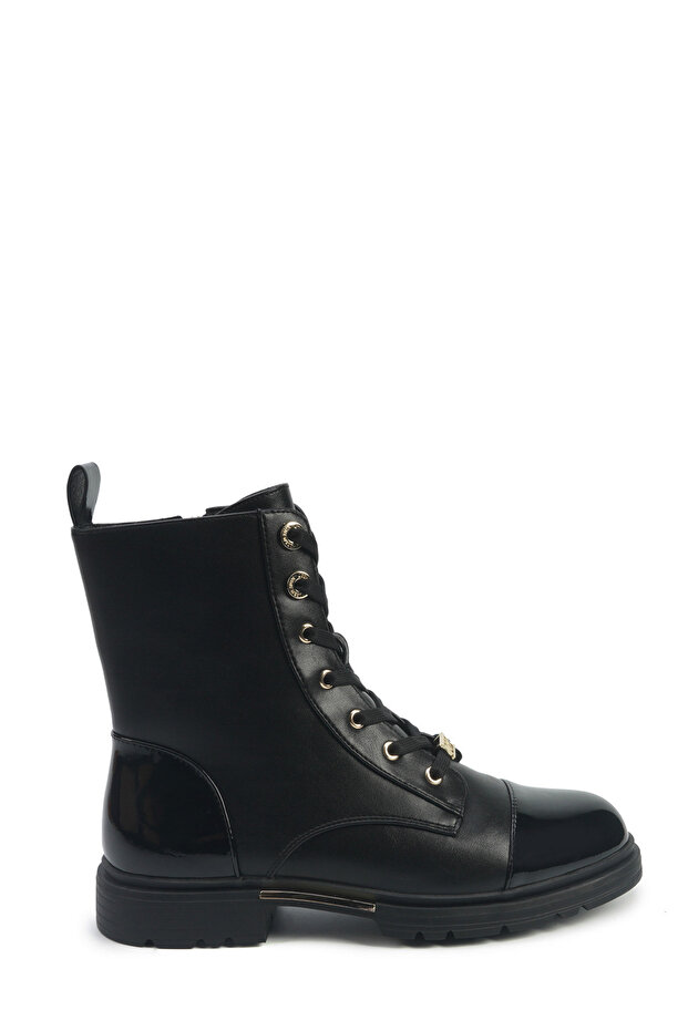 POSAN 5PR Siyah Kadın Biker Bot - 1