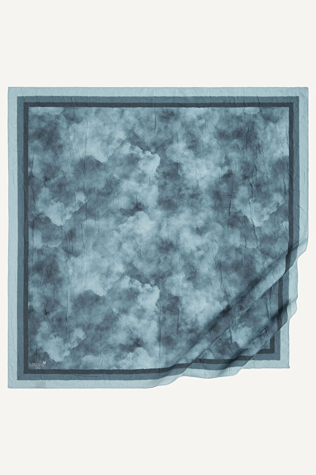 وشاح كراش بنمط سحابة النعناع - 2