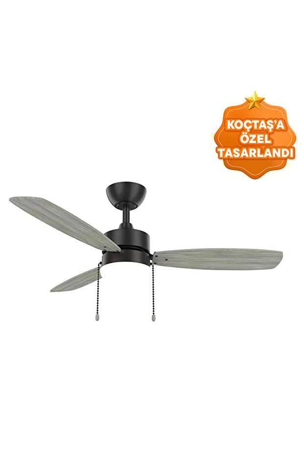 Classy 3 Kanatlı Led Siyah 111Cm Tavan Vantilatörü - 1
