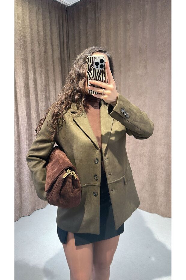 Premium Quality Camel Suede Jacket