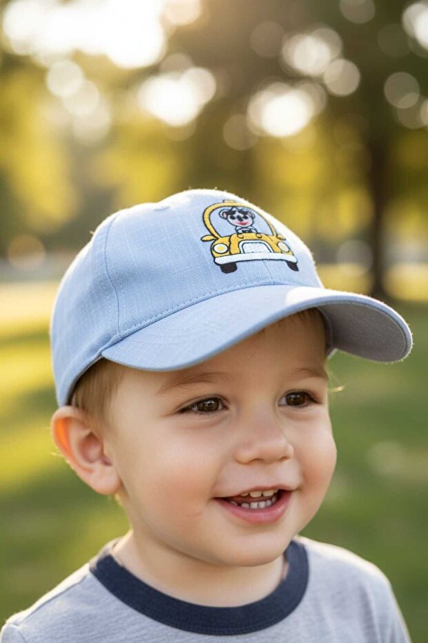 Kitti 1-3 Years Old Arba Embroidered Baby Boy & Child Summer Hat