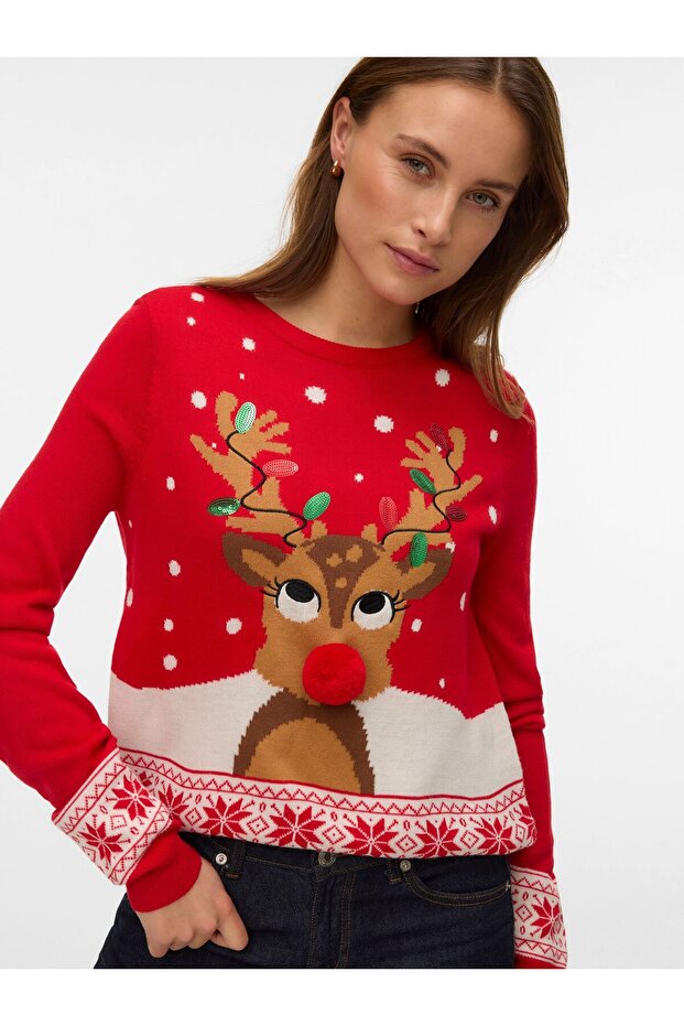 Strickpullover VMFROSTYDEER Strickpullover - 4