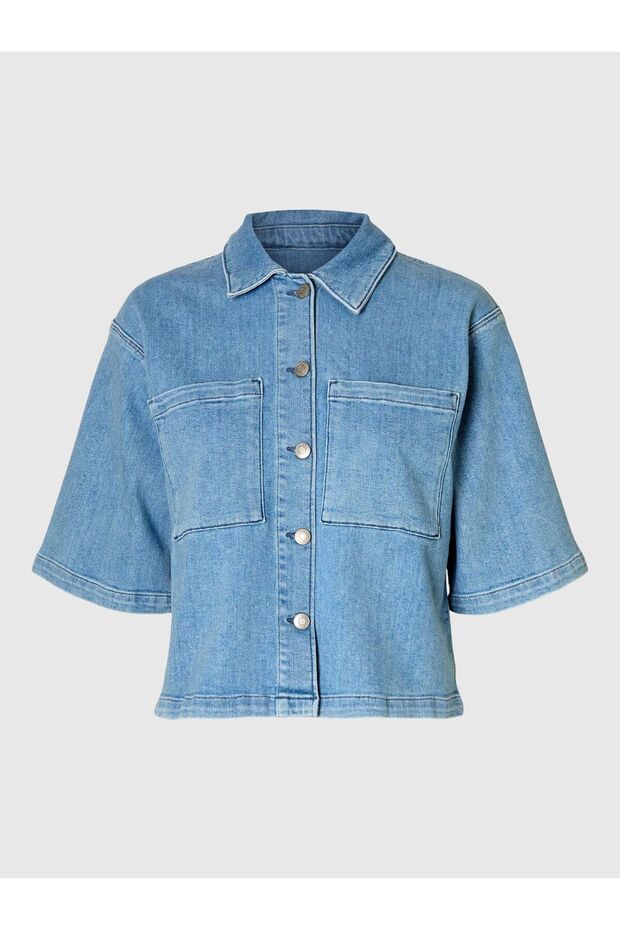 Kurzarmhemd Denim - 2