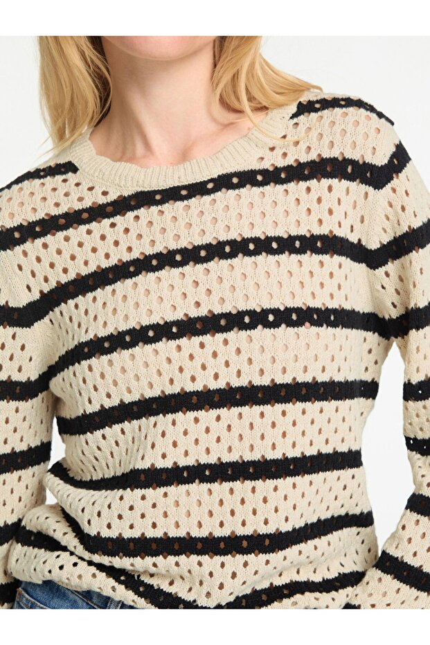 Strickpullover Gestreifter - 5