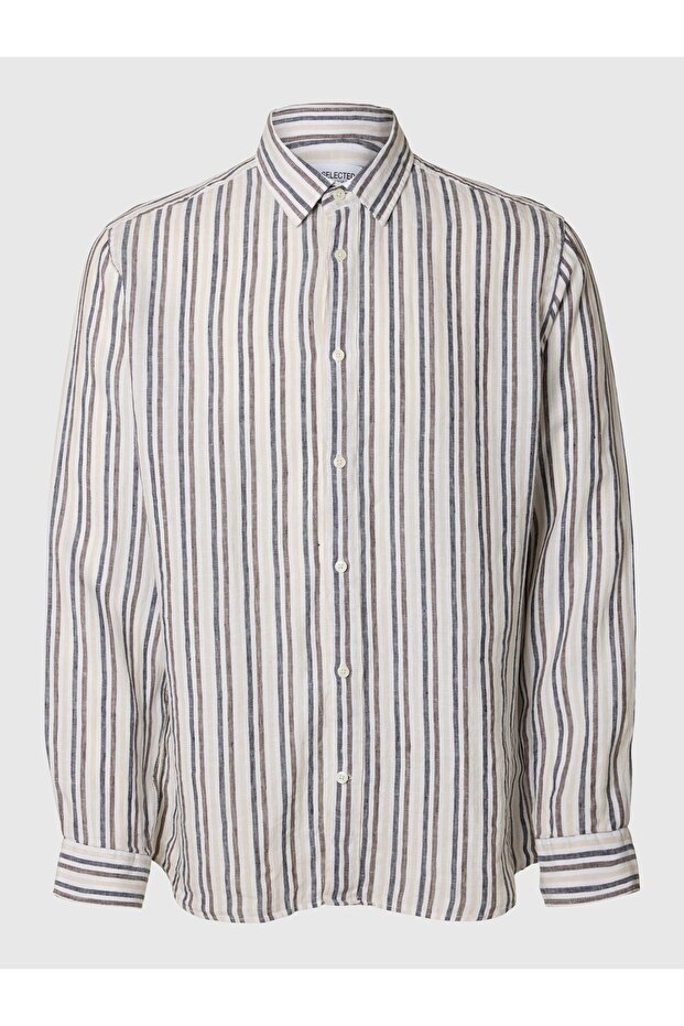 Leinenbluse Langarm - 2