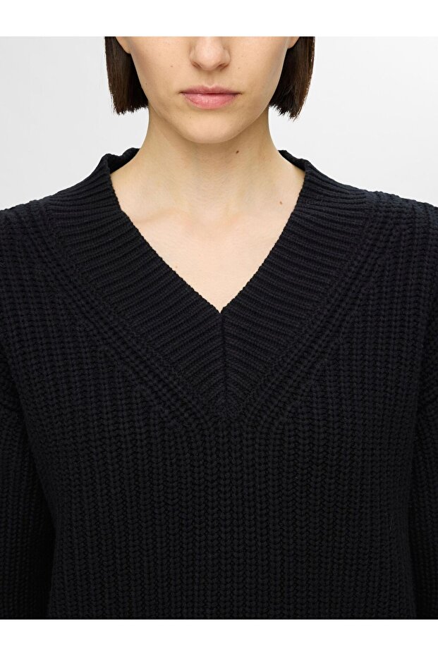 Strickpullover V-Ausschnitt - 5