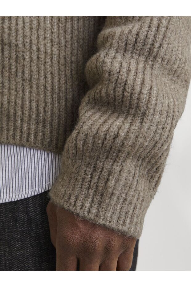 Strickpullover Einfarbig Strickpullover - 6