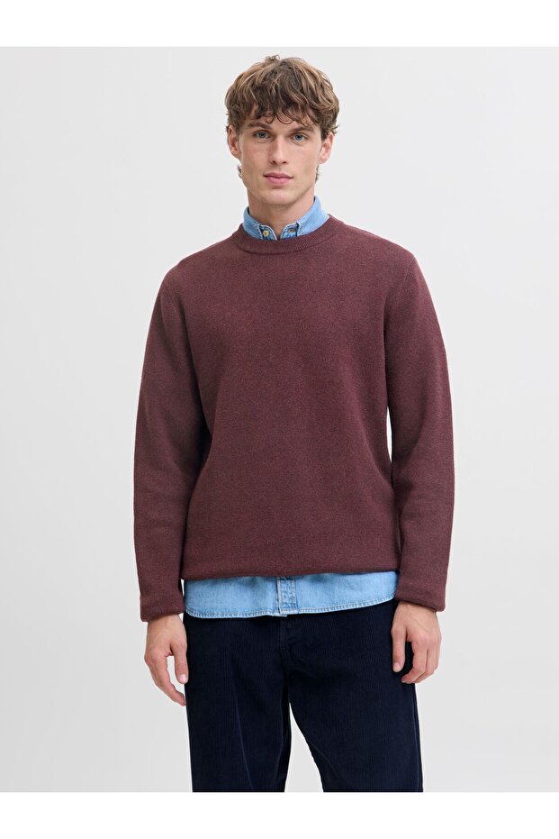 Strickpullover Einfarbig Strickpullover - 1