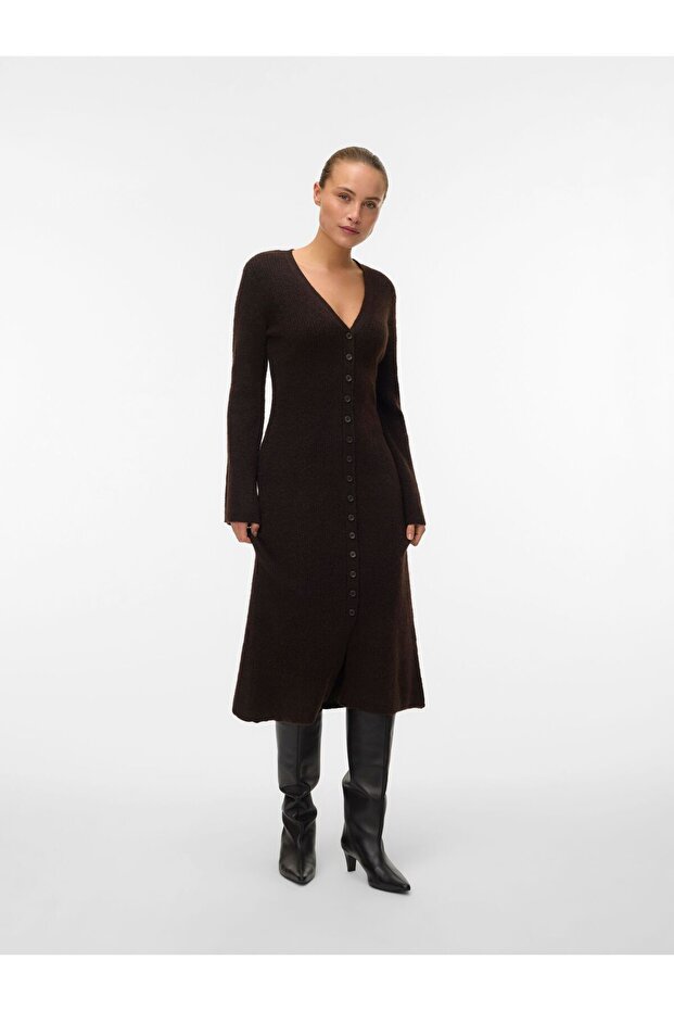 Strickkleid VMFIA Langes Kleid - 1