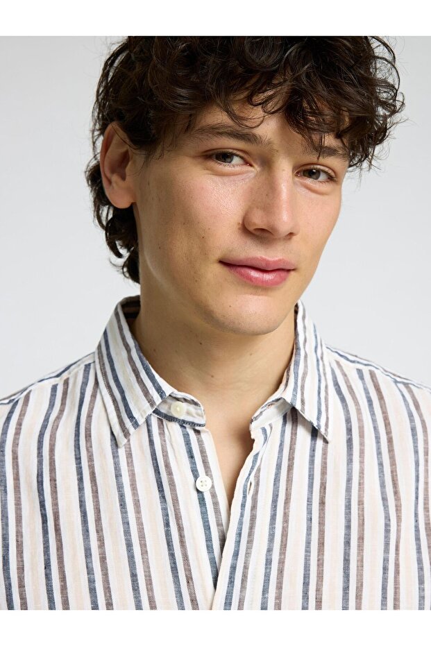 Leinenbluse Langarm - 5