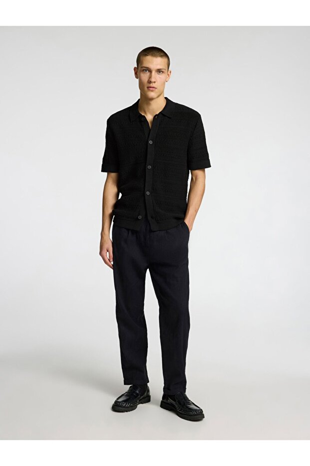 Kurzarmhemd Strick - 6