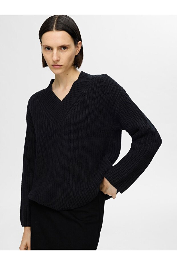 Strickpullover V-Ausschnitt - 6