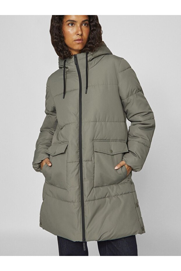 Puffermantel mit Kapuze - 8