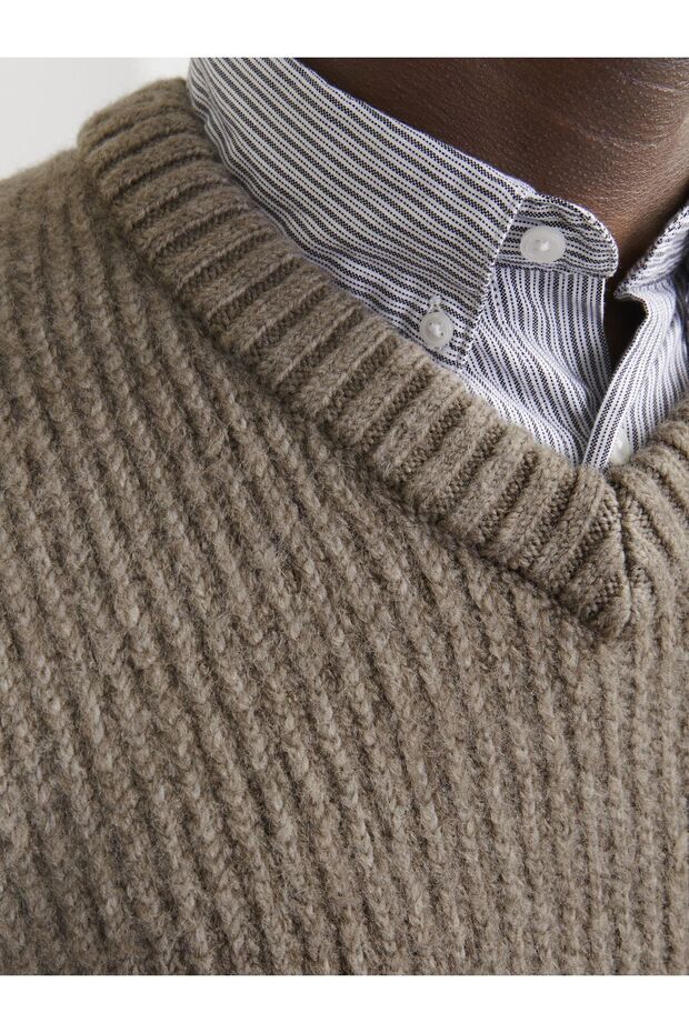 Strickpullover Einfarbig Strickpullover - 7