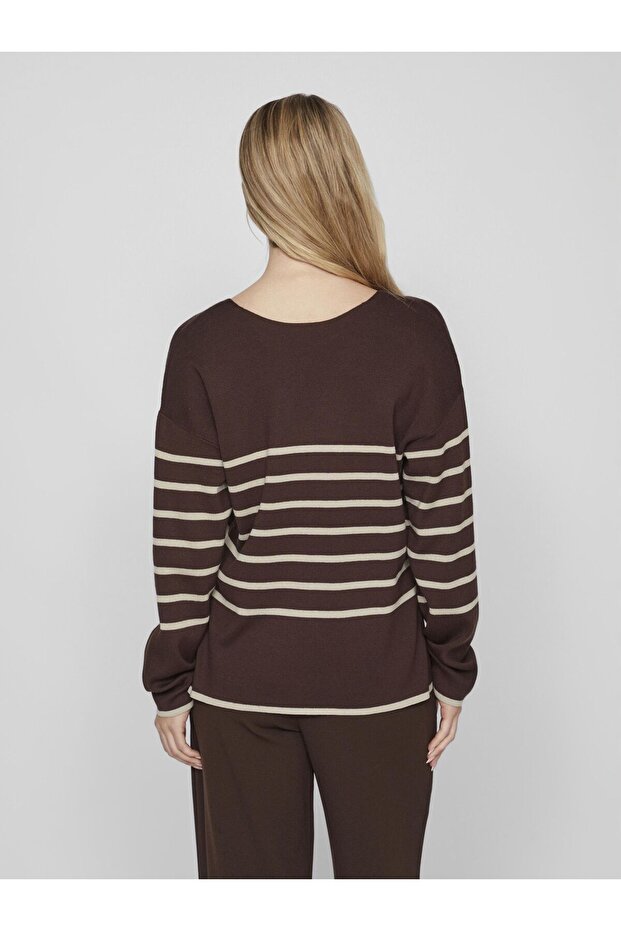 Strickpullover V-Ausschnitt - 4