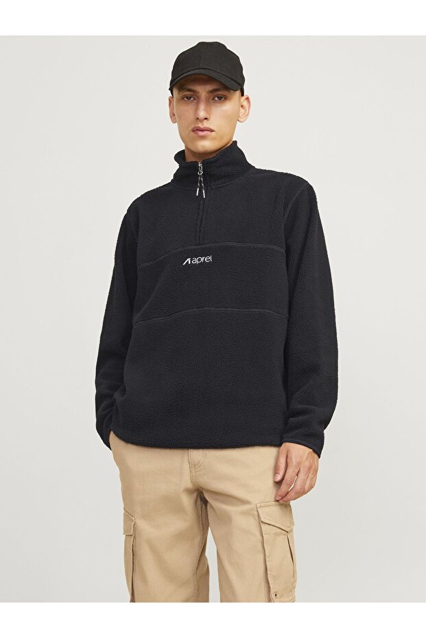 Gedrukt gemusterter Pullover - 1