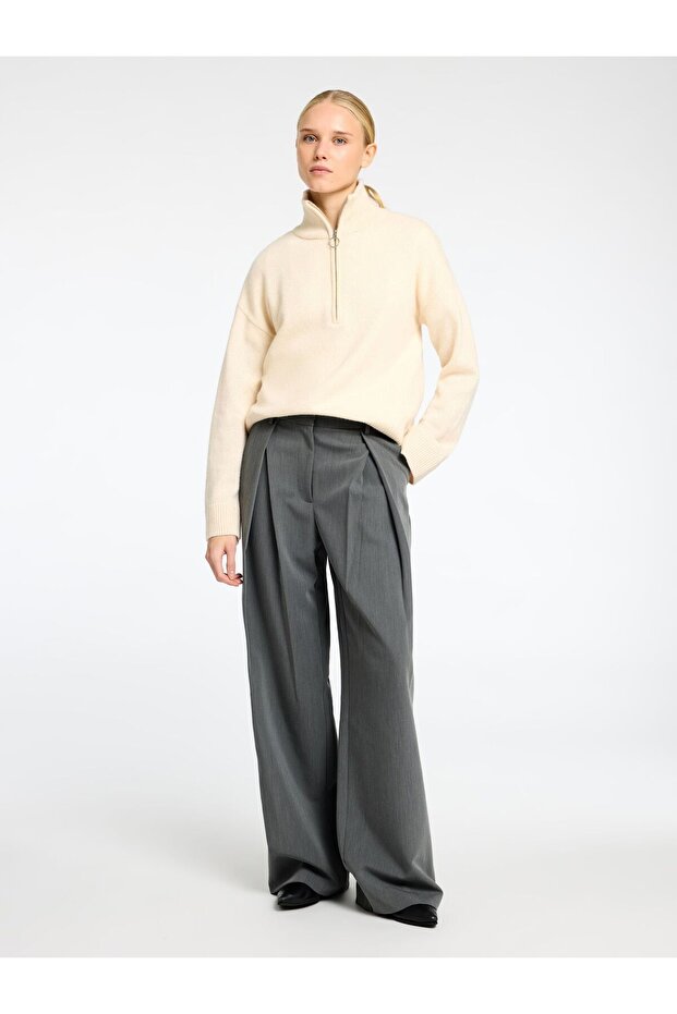 Half-zip Pullover Wollgemisch - 6