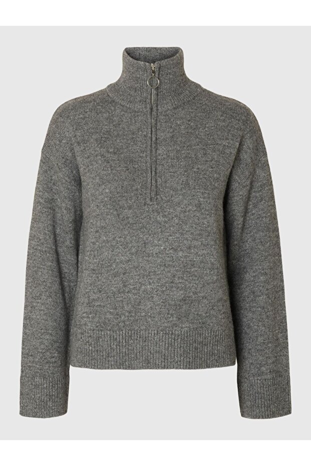 Half-zip Pullover Wollgemisch - 2