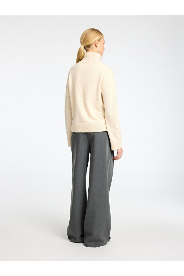 Half-zip Pullover Wollgemisch - 3