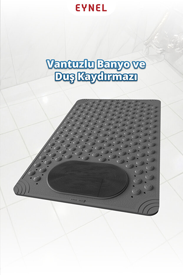 Bathroom and Shower Anti-Slip Mat with Suction Cups for Shower Cabin Bathtub Suction Cup Bath Mat 35X69 cm