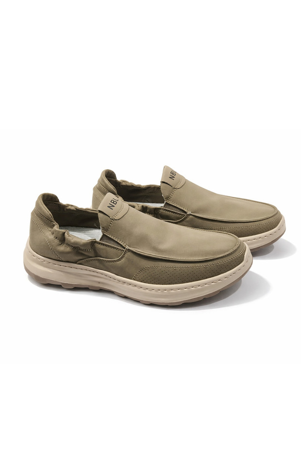 Khaki Parachute Fabric Men's Casual Daily Shoes | Lace-Free Comfortable Clothing | Lightweight Eva Sole Comfort