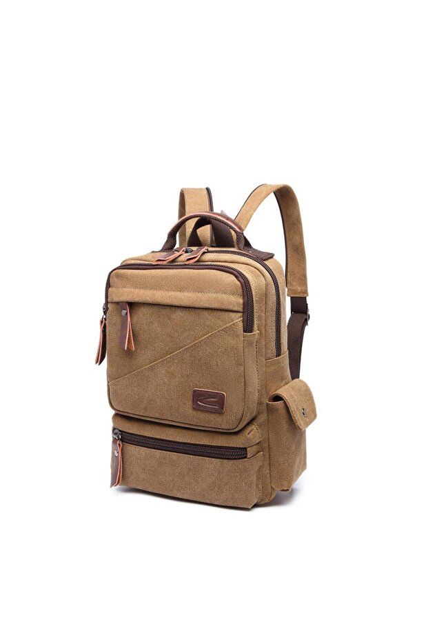 حقيبة ظهر متوسطة الحجم من القماش C-active 1261 A.kahve - 2