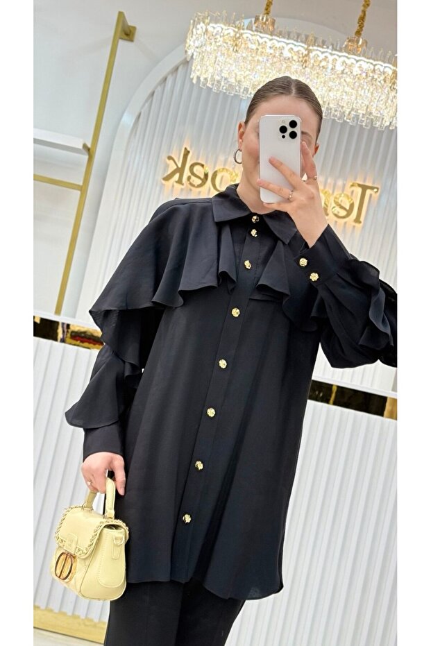 Önü Volanlı Gömlek - 3