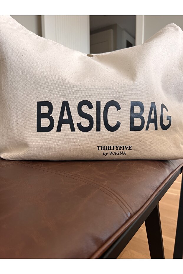 حقيبة تسوق مبطنة من القماش "حقيبة أساسية - 3