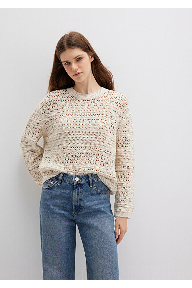 Ecru Sweater Loose Fit / Relaxed Fit 1710776-70057