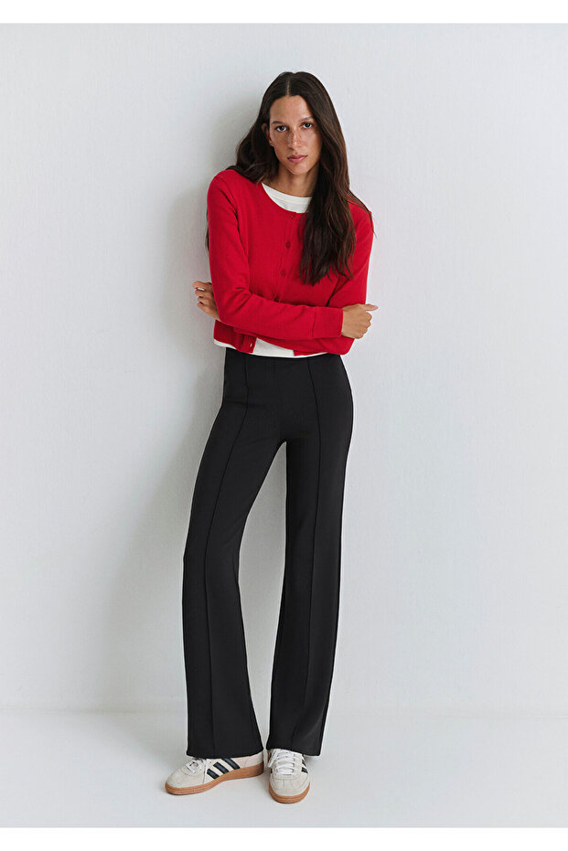 Siyah Örme Pantolon 1010968-900 - 2