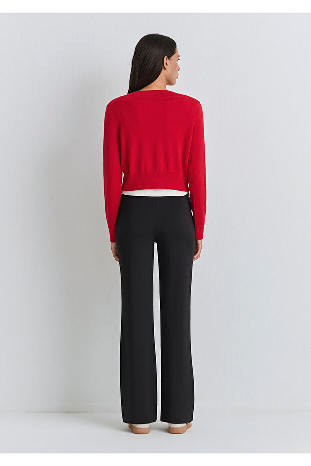 Siyah Örme Pantolon 1010968-900 - 6