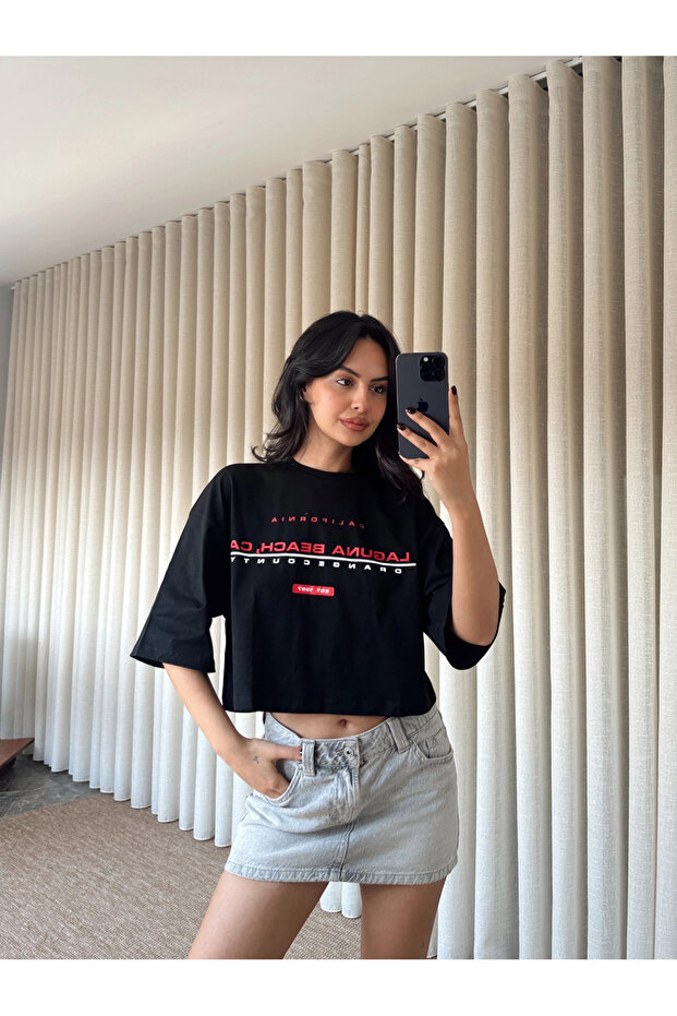 لاجونا بيتش كروب بيسك - أسود - 3