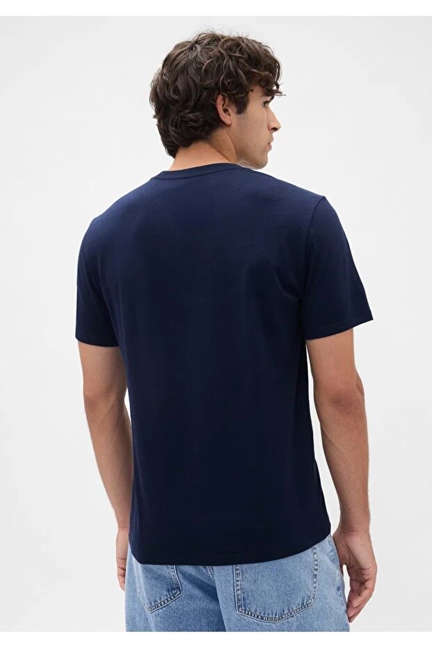 Everyday Soft Original Logo T-Shirt 542246 Kısa Kol Tişört Erkek T-Shirt LACİVERT - 4