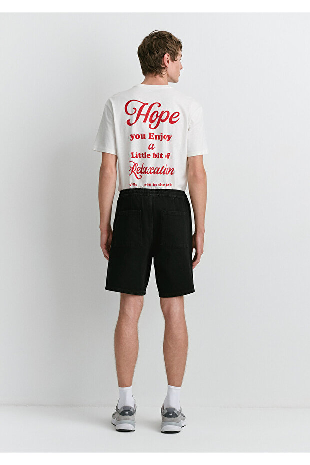 Samos Antrasit Jean Şort 0410093-89807 - 4