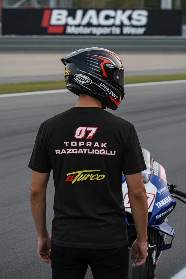 Elturco Toprak Razgatlıoğlu 07 Motogp Pramac Special Design Black Premium T-Shirt