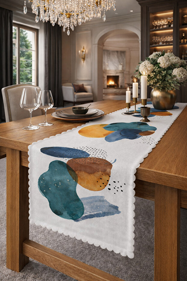 عداء ديكور مطبوع رقميًا بسيطًا وحديثًا ملونًا - 5