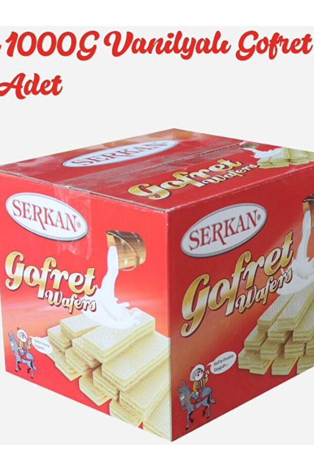 SERKAN GOFRET 1000G Vanilyalı Gofret