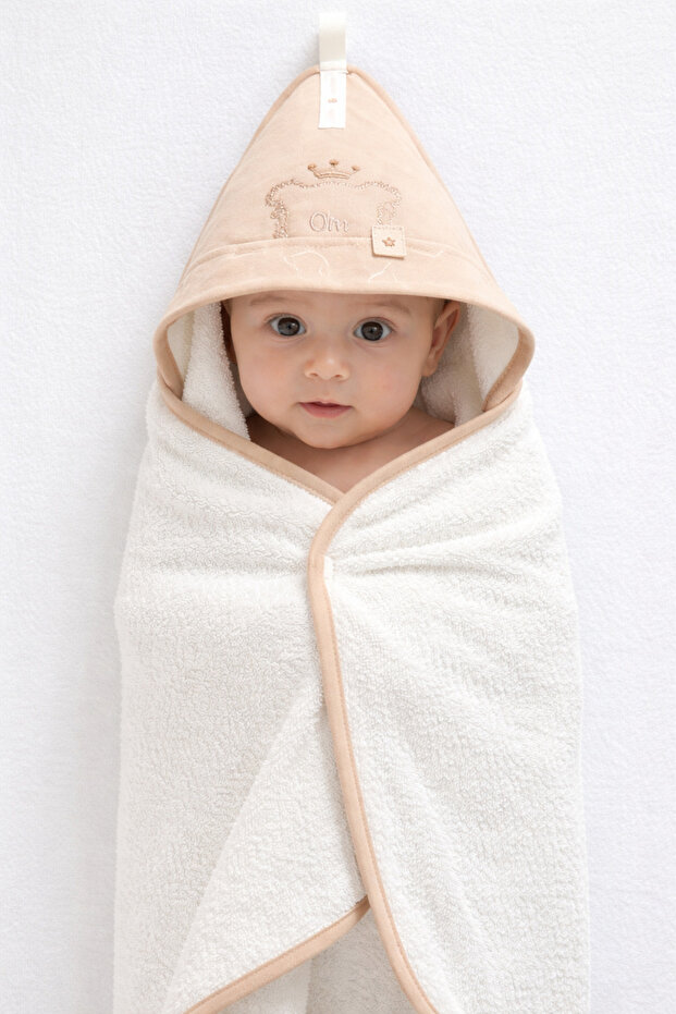 Caramel 100% Cotton Baby Towel, 80X80 cm Size, Soft Texture, 1873 Brown